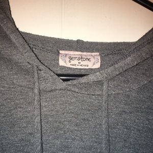 Grey Sweater with Stripes